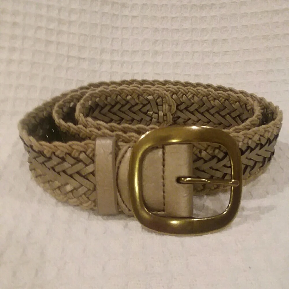 Unknown Brand Name Gold Braided Belt New With Tags